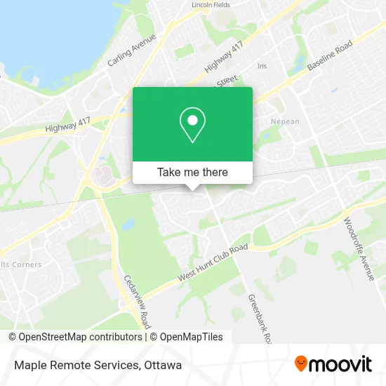 Maple Remote Services map
