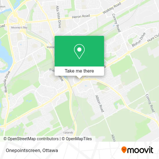 Onepointscreen map
