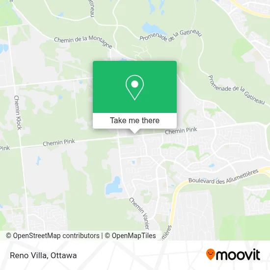 Reno Villa map