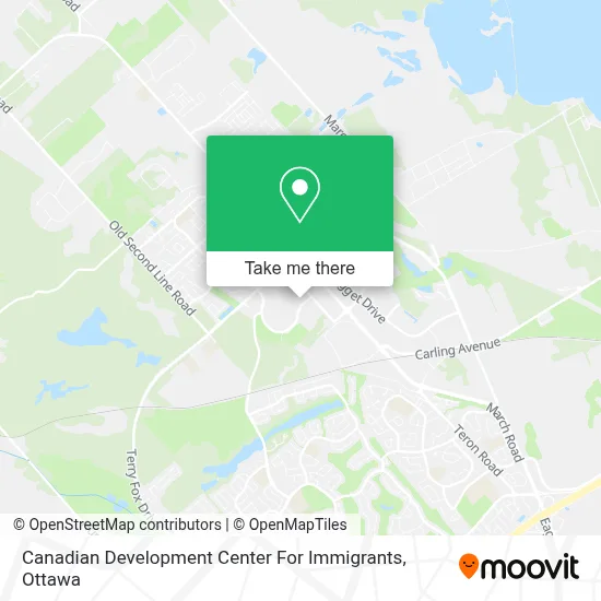 Canadian Development Center For Immigrants map