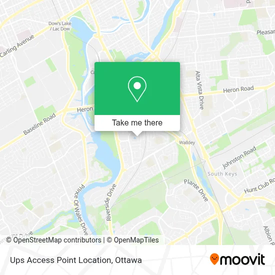 Ups Access Point Location map
