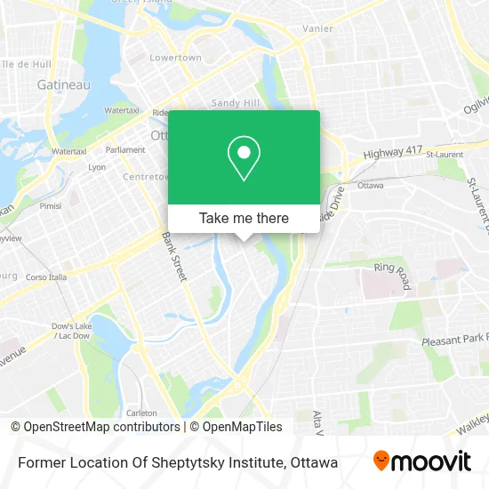 Former Location Of Sheptytsky Institute map
