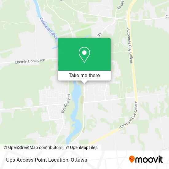 Ups Access Point Location map