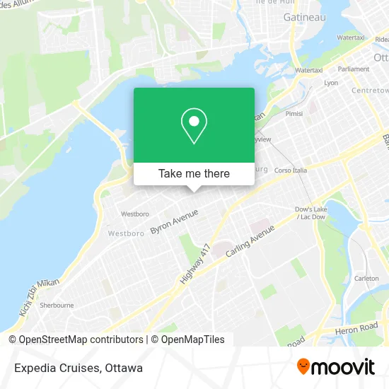 Expedia Cruises map
