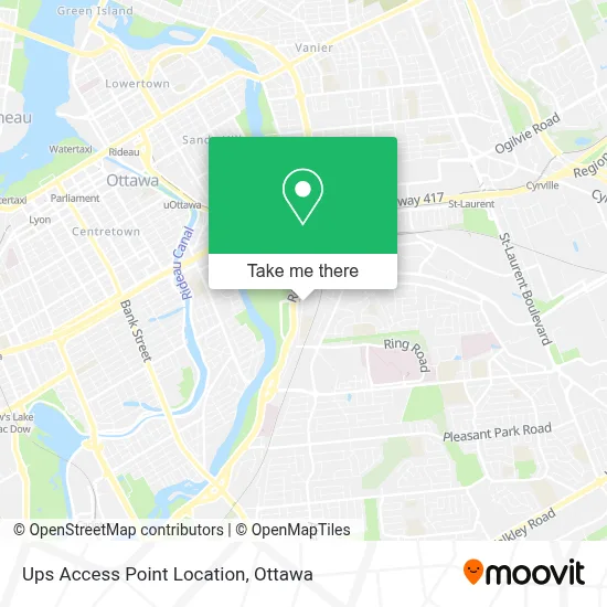 Ups Access Point Location map