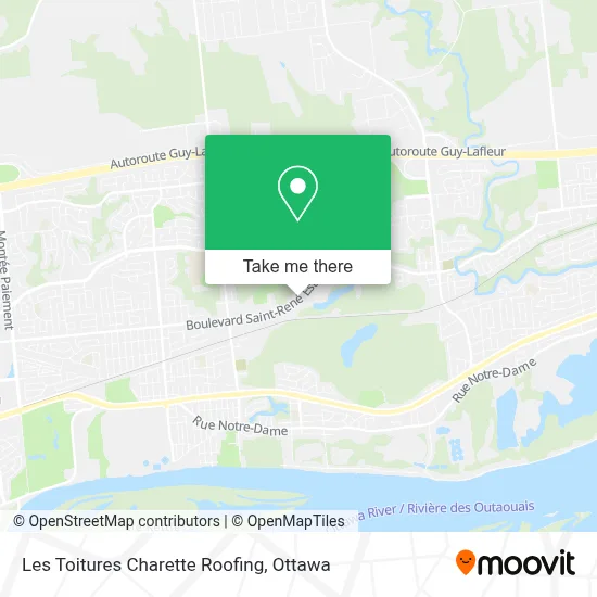 Les Toitures Charette Roofing map