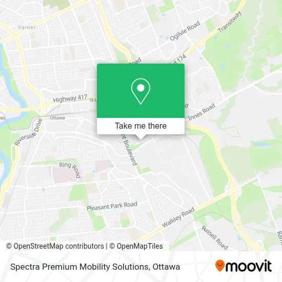 Spectra Premium Mobility Solutions map