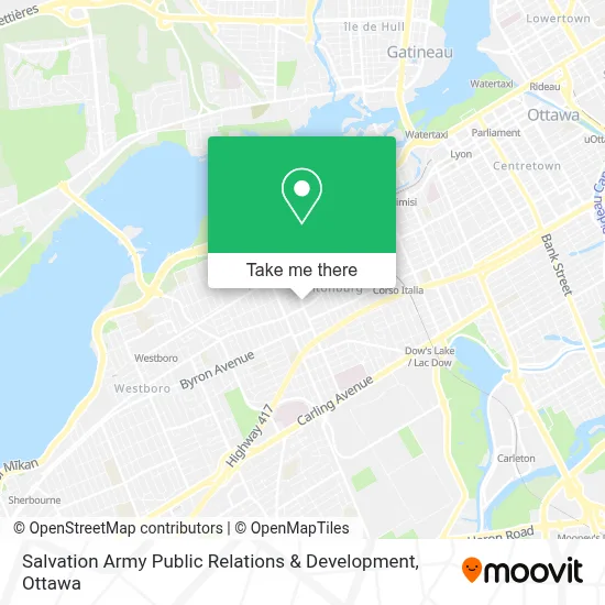Salvation Army Public Relations & Development map
