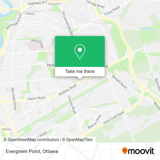 Evergreen Point map
