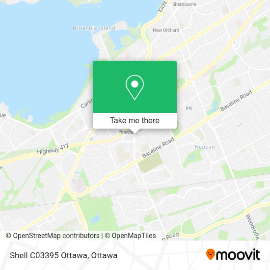 Shell C03395 Ottawa map