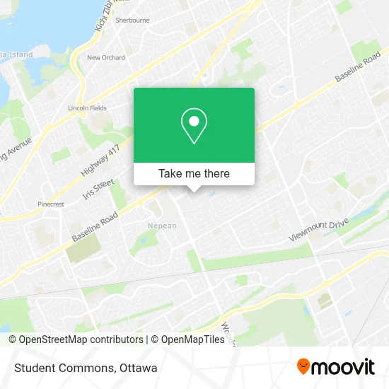 Student Commons map