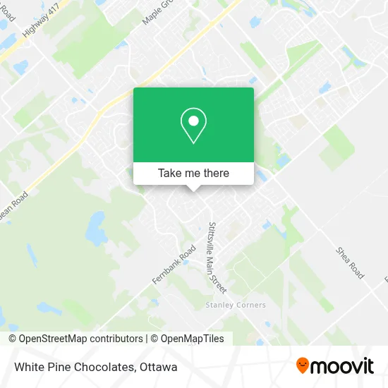 White Pine Chocolates map