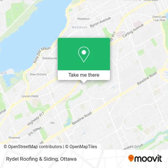 Rydel Roofing & Siding map