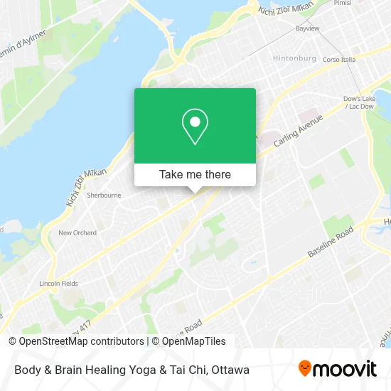 Body & Brain Healing Yoga & Tai Chi map