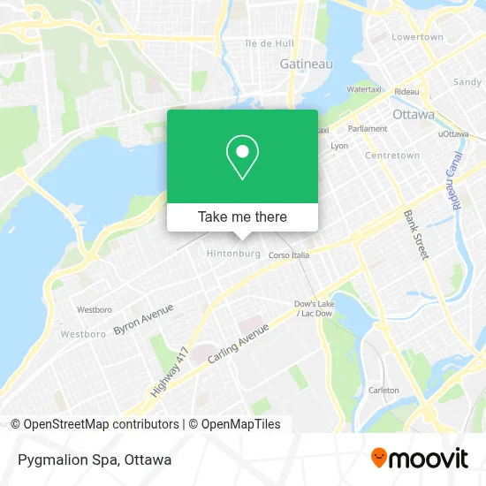 Pygmalion Spa map