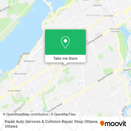 Rajab Auto Services & Collision Repair Shop Ottawa map
