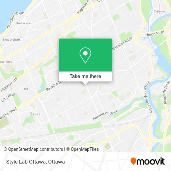 Style Lab Ottawa map