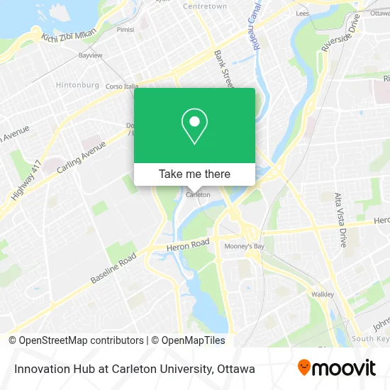 Innovation Hub at Carleton University map