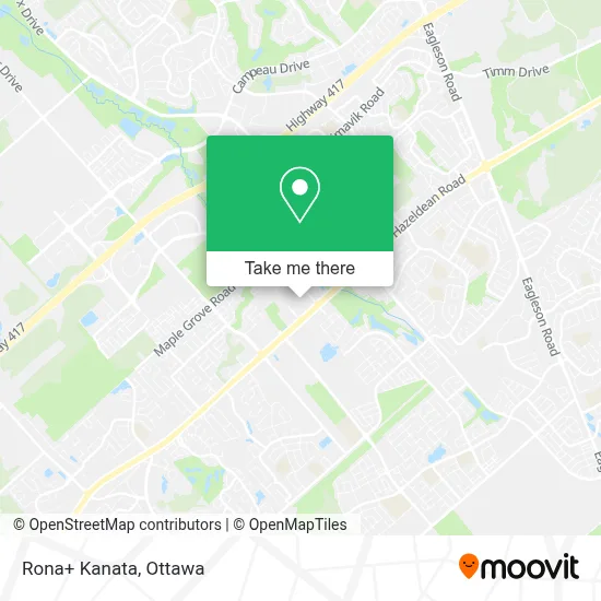 Rona+ Kanata map