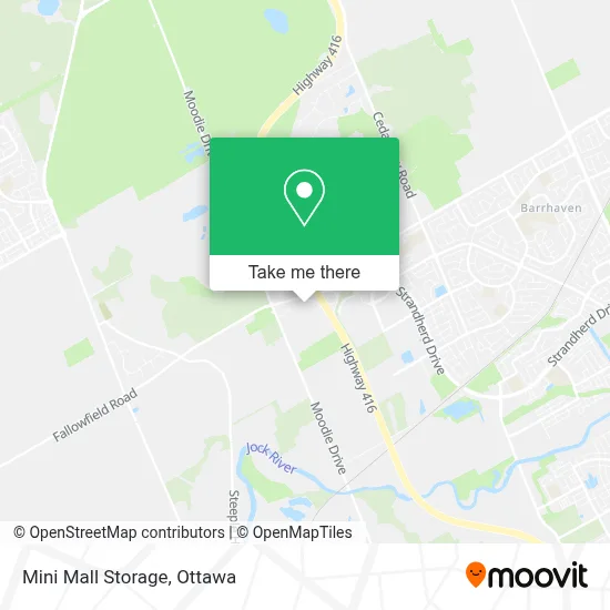 Mini Mall Storage map