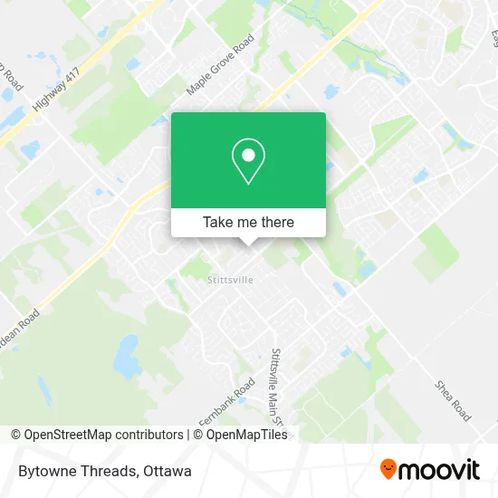 Bytowne Threads map