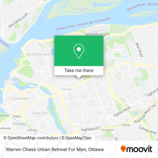 Warren Chase Urban Retreat For Men map
