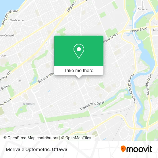 Merivale Optometric map