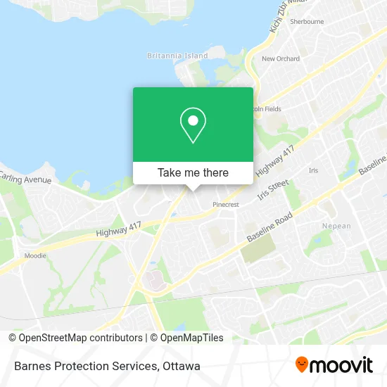 Barnes Protection Services map