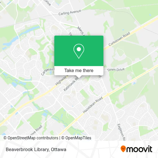 Beaverbrook Library map