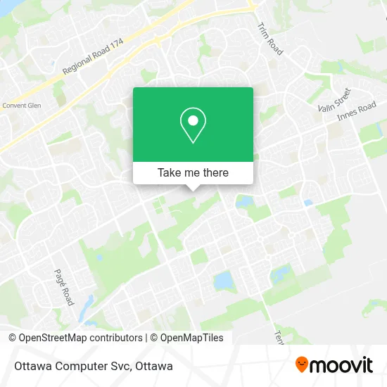 Ottawa Computer Svc map