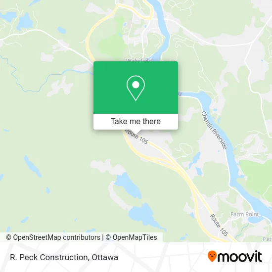 R. Peck Construction map