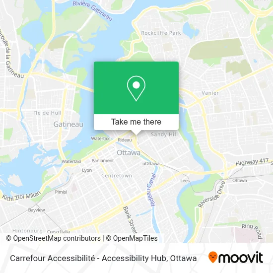 Carrefour Accessibilité - Accessibility Hub map