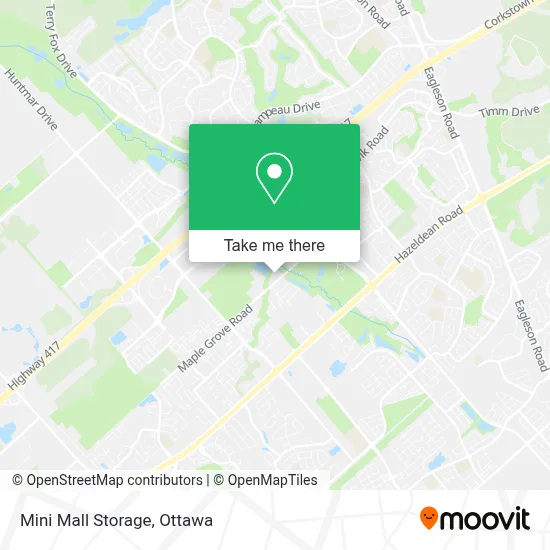 Mini Mall Storage map