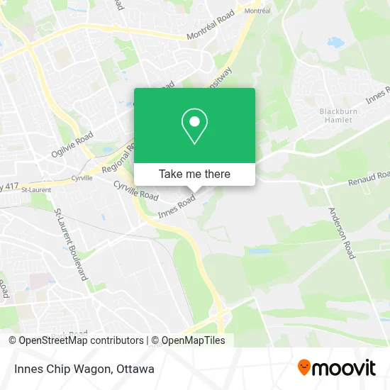 Innes Chip Wagon map