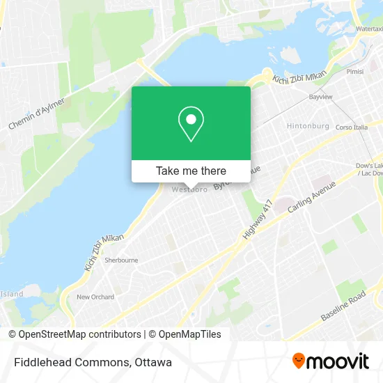 Fiddlehead Commons map