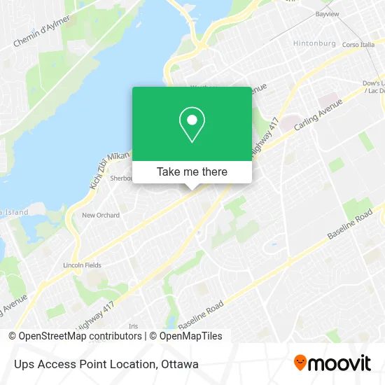 Ups Access Point Location map