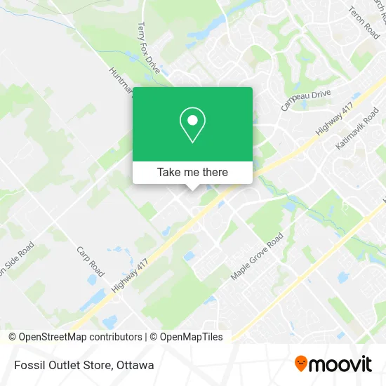 Fossil Outlet Store map