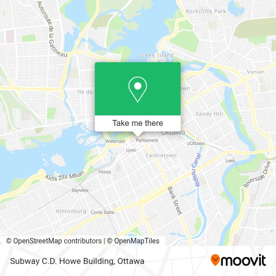 Subway C.D. Howe Building map