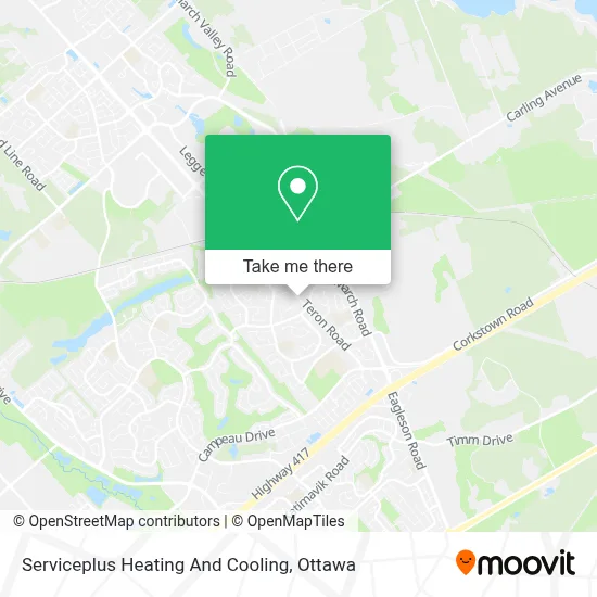 Serviceplus Heating And Cooling map