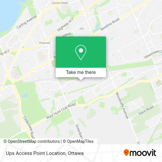 Ups Access Point Location map