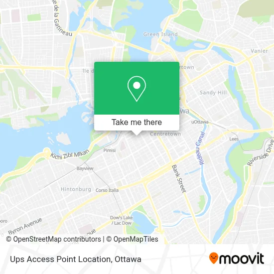 Ups Access Point Location map