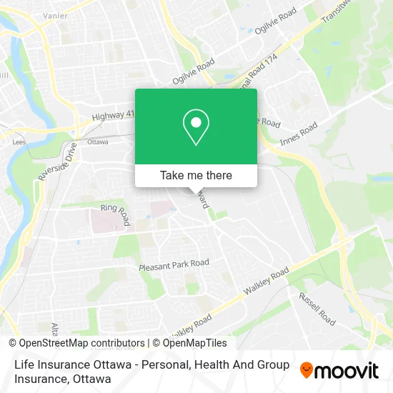 Life Insurance Ottawa - Personal, Health And Group Insurance map