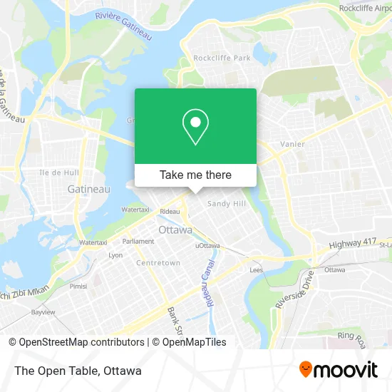 The Open Table map