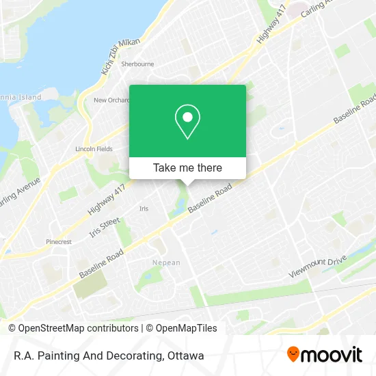 R.A. Painting And Decorating map