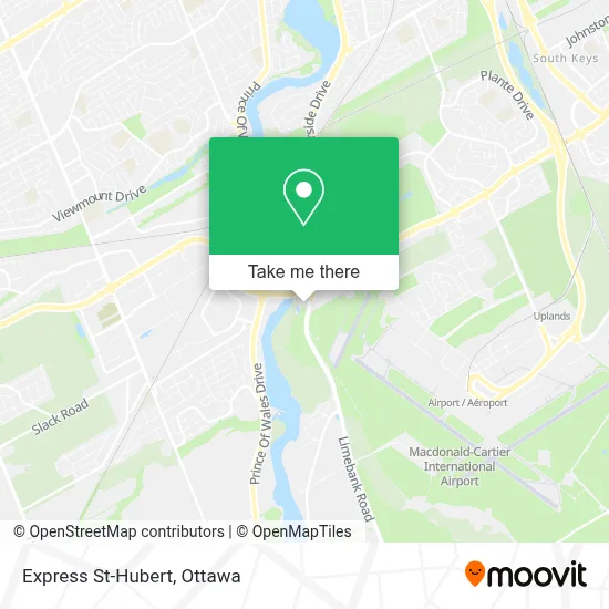 Express St-Hubert map