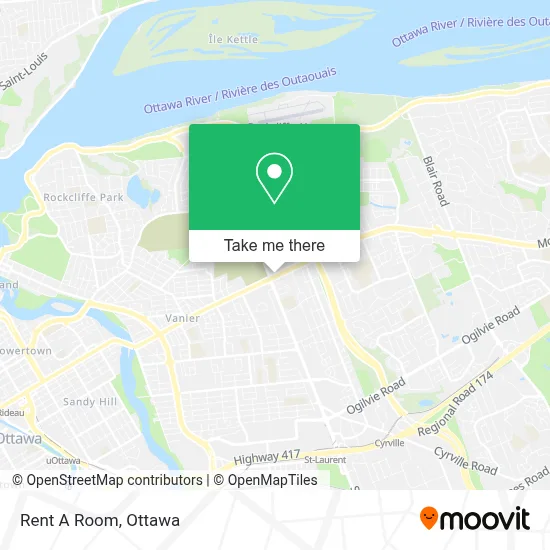 Rent A Room map