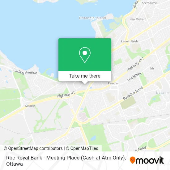 Rbc Royal Bank - Meeting Place (Cash at Atm Only) map