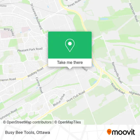 Busy Bee Tools map
