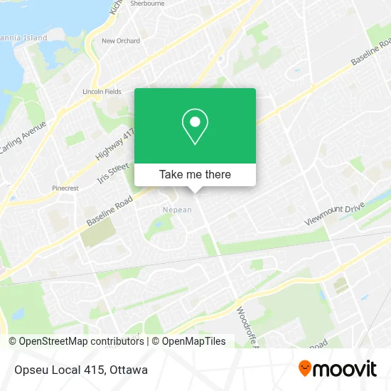 Opseu Local 415 map
