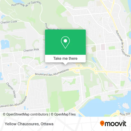 Yellow Chaussures map